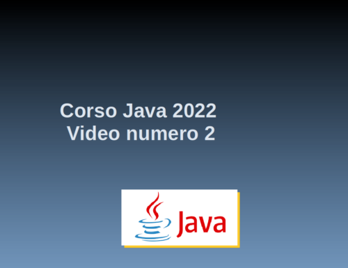 Video Lezione Java n.2