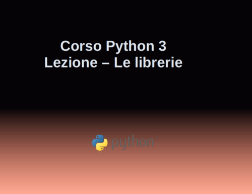 Video Lezione le librerie in Python 3