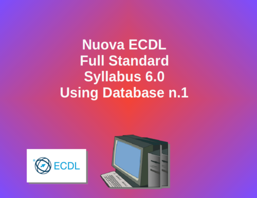 Video Nuova ECDL – Modulo Using Database -1