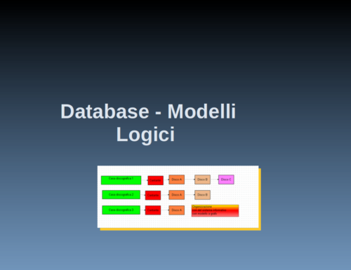 Le basi di dati – Modelli Logici