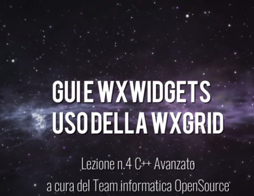 Video Lezione n.4 – WxWidgets e C++