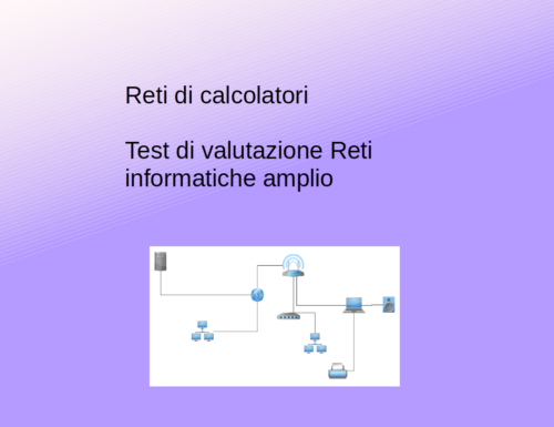 Test di valutazione sulle reti amplio