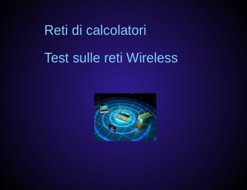 Test di valutazione – Reti Wireless n.1
