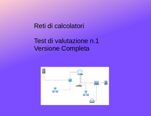 Test reti di calcolatori completo