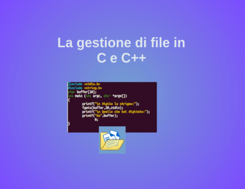 Materiale di supporto alla lezione sui file di testo in C e C++