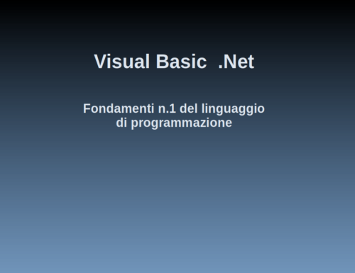 Fondamenti di Visual Basic .NET n.1