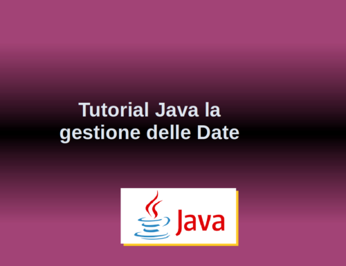 Programmazione Java – Tutorial Date