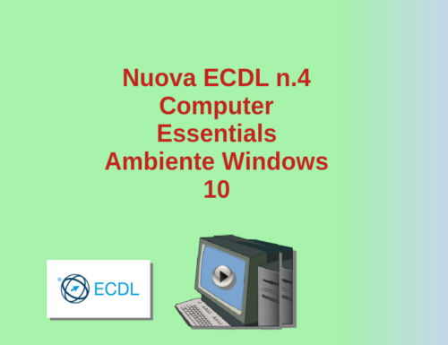 Corso ICDL/ECDL – Modulo Computer Essentials n.3