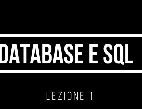 Video Esercitazione n.1 – Microsoft Access – SQL