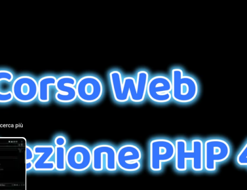 Corso Web – Lezione 3 – PHP