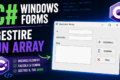 Corso C# - Lezione 7 - Gestire un'array mediante Windows Forms